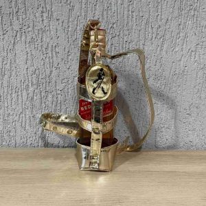 BOLSA PORTA GARRAFA JOHNNIE WALKER DOURADA