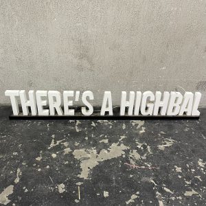 CONJUNTO DE PAINEIS - "THERE'S A HIGHBAL LIN YOUR FUTURE" - MEDIDA: ALT: 31CM X LARG: 3,86M X P: 10CM