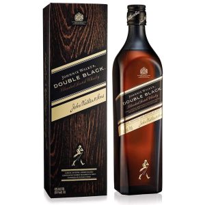 BEBIDA WHISKY JOHNNIE WALKER DOUBLE BLACK COM CARTUCHO DE 700ML