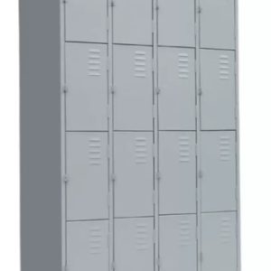 ROUPEIRO DE AÇO 16 PORTAS CHAPA  TAM 1,98CM X 1,22CM X 0,40CM